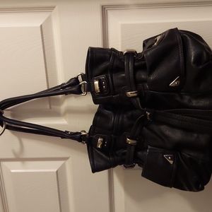 Makowsky Black Leather Bag